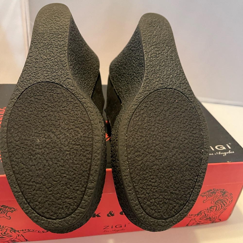 Rock & Candy Black Mazzie Platform Mary-Jane Wedges Size 8.5 - Picture 4 of 5